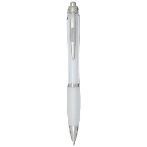 Nash Rcs Recycled Plastic Ballpoint Pen With Coloured Barrel And Grip (black Ink)