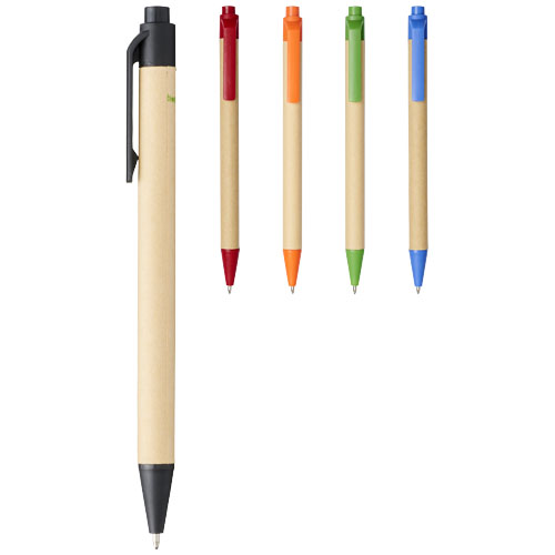 Berk Recycled Carton And Corn Plastic Ballpoint Pen (black Ink)