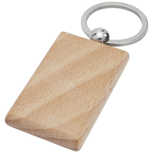 Gian Beech Wood Rectangular Keychain