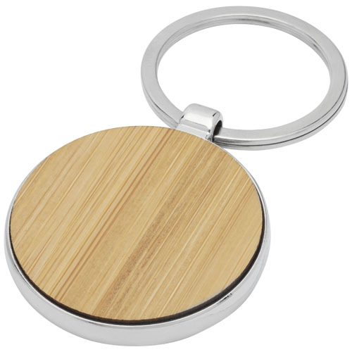 Nino Bamboo Round Keychain