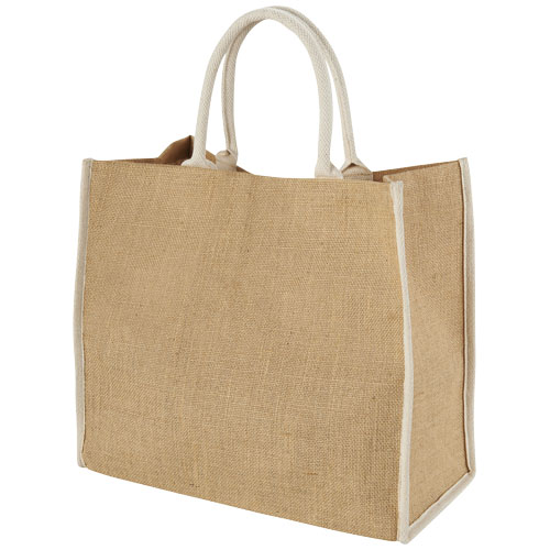 Harry Coloured Edge Jute Tote Bag 25l