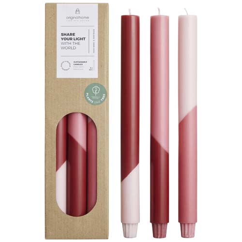 Originalhome Eden Diagonal Candles - Set Of 3